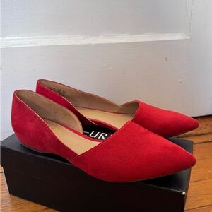 Red Ballet Flats | 8.5